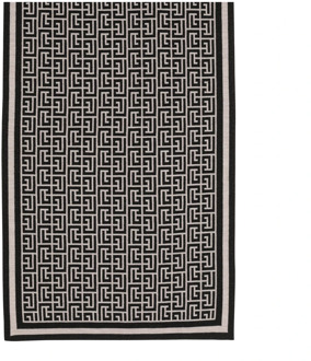 Balmain Gebreide sjaal met monogram Balmain , Black , Dames - ONE Size