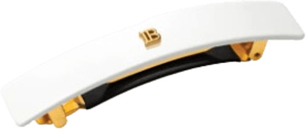 Balmain Haar Styling Balmain Cellulose Acetate Barrette pour Cheveux Medium White 1 st
