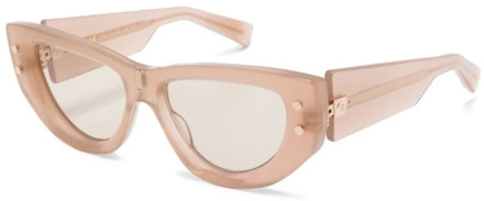 Balmain Heldere zonnebril voor dagelijks gebruik Balmain , Pink , Dames - 55 MM