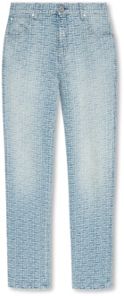 Balmain Jeans met monogram Balmain , Blue , Heren - W32,W30,W31,W34,W33