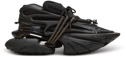 Balmain Leren eenhoorn lage sneakers Balmain , Black , Dames - 38 Eu,40 Eu,37 Eu,39 Eu,36 EU