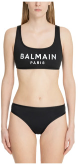 Balmain Logo Bikini Balmain , Black , Dames - M,S,Xs