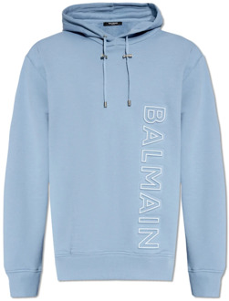 Balmain Oversized hoodie Balmain , Blue , Heren - Xl,L,S
