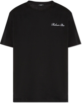 Balmain Oversized T-shirt Balmain , Black , Heren - 2Xl,Xl,L,M,S,Xs,2Xs
