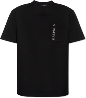 Balmain Oversized T-shirt Balmain , Black , Heren - S