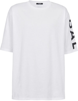 Balmain Oversized T-shirt Balmain , White , Heren - Xl,L,M,S