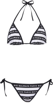 Balmain Paris driehoek bikini Balmain , Black , Dames - M,S,Xs,2Xs