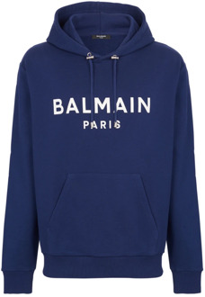 Balmain Paris hoodie Balmain , Blue , Heren - 2Xl,Xl,L,M,S,Xs,3Xl