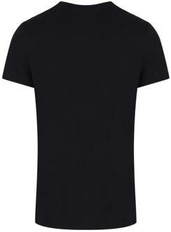 Balmain Paris Rainbow Multi Logo Zwart T-shirt - 2XL