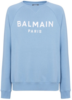 Balmain Paris sweatshirt Balmain , Blue , Heren - 2Xl,Xl,L,S,Xs,3Xl