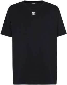 Balmain Polo Shirts Balmain , Black , Heren - Xl,L