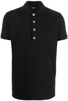 Balmain Polo Shirts Balmain , Black , Heren