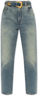 Balmain Rechte jeans Balmain , Blue , Dames - L,Xs,2Xs