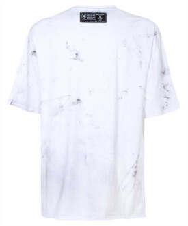 Balmain Schets Tekening Logo Wit T-shirt - XL