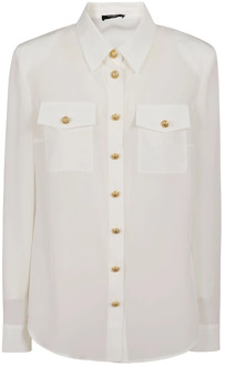 Balmain Shirts Balmain , White , Dames - L,M,S,Xs