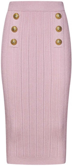 Balmain Skirts Balmain , Pink , Dames - S,Xs