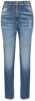 Balmain Slim-fit denim jeans Balmain , Blue , Dames - L
