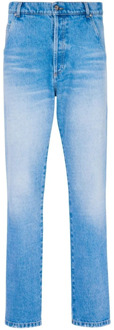 Balmain Slim Fit Denim Jeans Balmain , Blue , Heren - W31,W32,W30,W38
