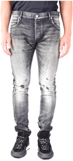 Balmain Slim-Fit Denim Jeans Balmain , Gray , Heren - W34