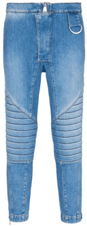 Balmain Slim Fit Lage Taille Jeans Balmain , Blue , Dames - 4Xs,3Xs,2Xs