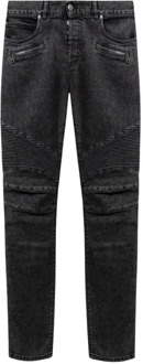 Balmain Slimfit-jeans Balmain , Black , Heren - W34,W29,W31,W33,W32,W30