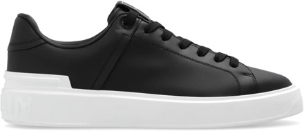 Balmain Sneakers met logo Balmain , Black , Dames - 36 Eu,41 EU