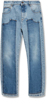 Balmain Straight leg jeans Balmain , Blue , Heren - W33,W32