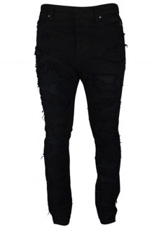 Balmain Super Destroyed Skinny Jeans Balmain , Black , Heren - W31