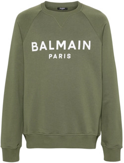 Balmain Sweatshirts Balmain , Green , Heren - M