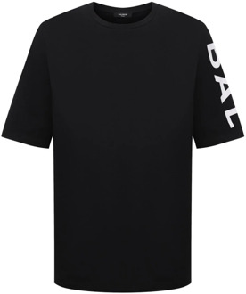 Balmain T-Shirts Balmain , Black , Heren - S,2Xs