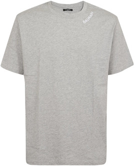 Balmain T-Shirts Balmain , Gray , Heren - Xl,S