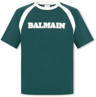 Balmain T-Shirts Balmain , Green , Heren - Xl,L,S
