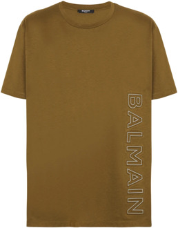Balmain T-Shirts Balmain , Green , Heren - Xl,M