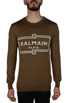 Balmain Trui Kaki - M