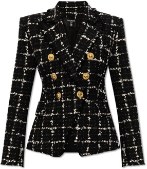Balmain Tweed blazer Balmain , Black , Dames - L,M,Xs