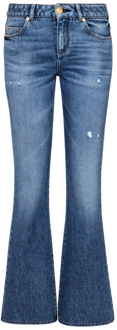 Balmain Uitlopende denim jeans Balmain , Blue , Dames - M,S