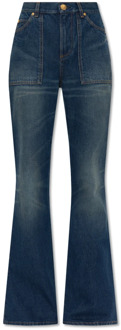 Balmain Uitlopende jeans Balmain , Blue , Dames - XS