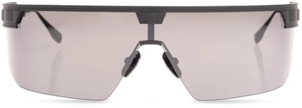 Balmain Vierkante montuur zonnebril Balmain , Black , Unisex - ONE Size