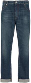 Balmain Vintage straight-leg jeans Balmain , Blue , Heren - W30,W33,W31,W32,W34,W29,W35,W36