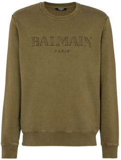 Balmain Vintage sweatshirt Balmain , Green , Heren - 2Xl,Xl,L,M,S,Xs