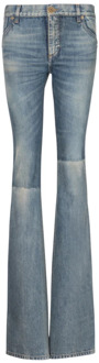Balmain Westerse bootcut denim jeans Balmain , Blue , Dames - M