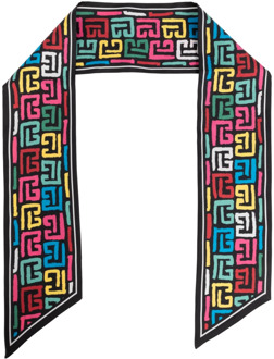 Balmain Zijden sjaal Balmain , Multicolor , Dames - ONE Size