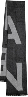 Balmain Zwart Geborduurde Sjaal Balmain , Multicolor , Heren - ONE Size