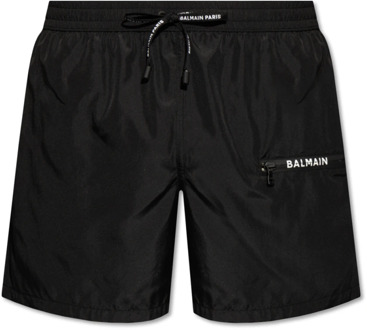 Balmain Zwembroek met logo Balmain , Black , Heren - Xl,L,M,Xs