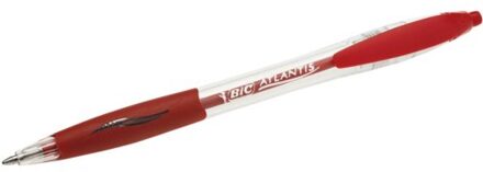 Balpen bic atlantis clic rood