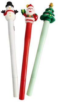 Balpen kerst met licht, assorti