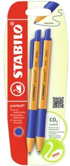 Balpen stabilo pointball 6030/41 medium blauw Blister