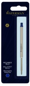 Balpenvulling Waterman medium blauw blister