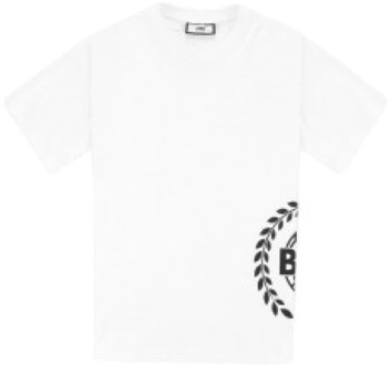 Balr Crest Print T-shirt Balr. , White , Heren - Xl,L,M