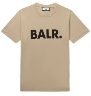 Balr Klassieke Straight T-Shirt Balr. , Beige , Heren - L,S
